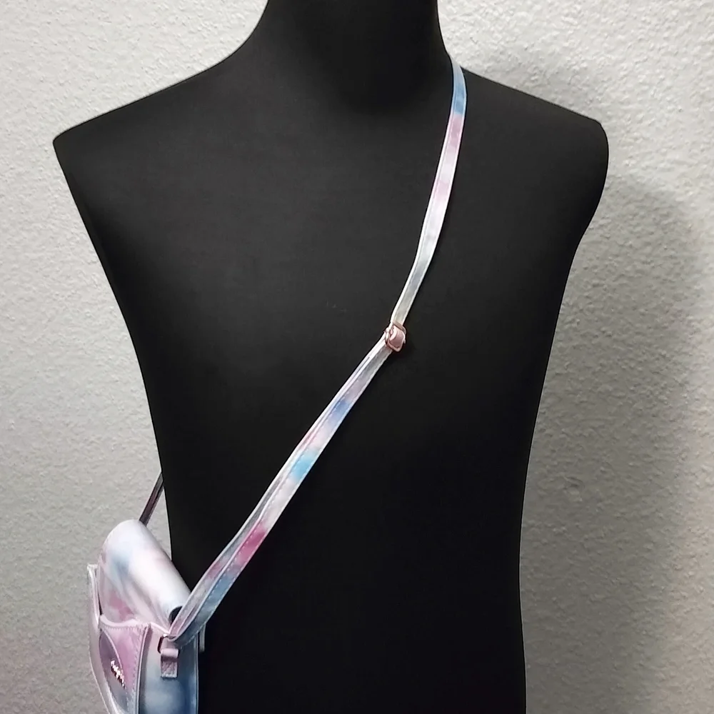 Instax Mini 8 Pink and Blue Camera Bag Case Holder Groovy Watercolor Pattern